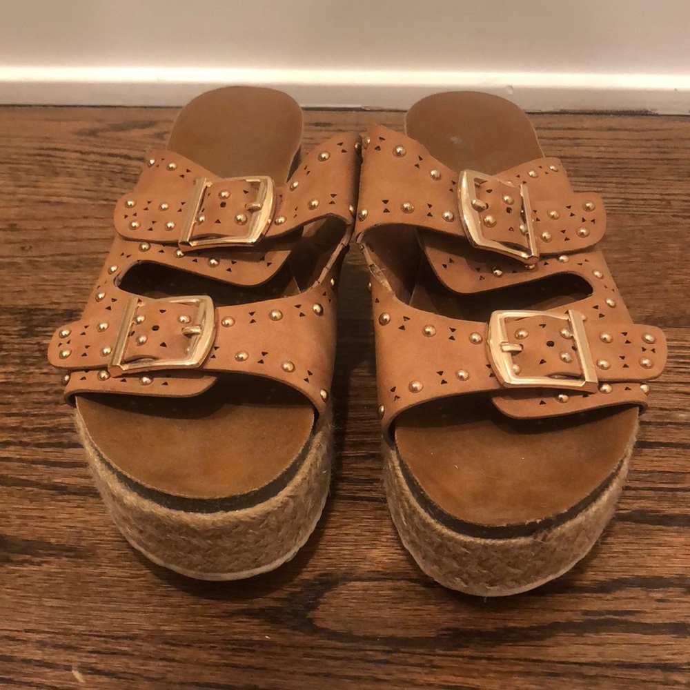Patrizia brown espadrille platform sandals
